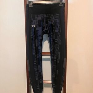 Under Armour Black and Gray Patterned Leggings